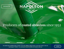 Tablet Screenshot of napoleon-abrasives.com